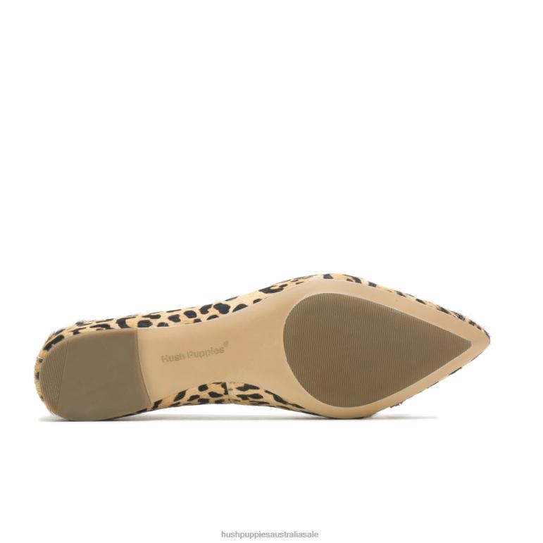 Leopard Print Suede Sadie Tassel 2 Flat Women Hush Puppies Flat Shoes F264D47