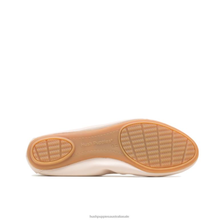 Light Taupe Leather Chaste Ballet Flat 2 Women Hush Puppies Ballet Flat F264D84