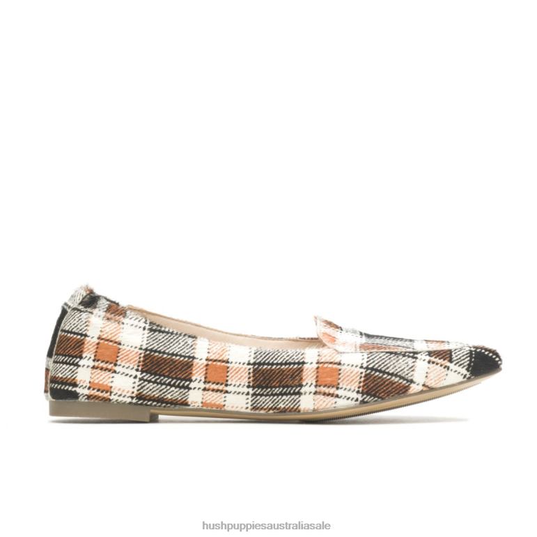 Retro Plaid Hazel Pointe Flat Women Hush Puppies Flat Shoes F264D61