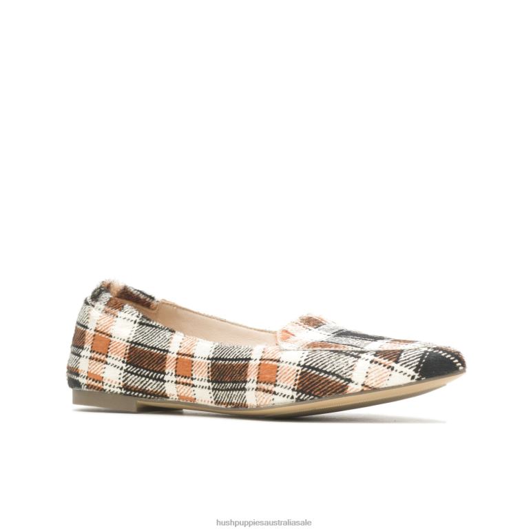 Retro Plaid Hazel Pointe Flat Women Hush Puppies Flat Shoes F264D61