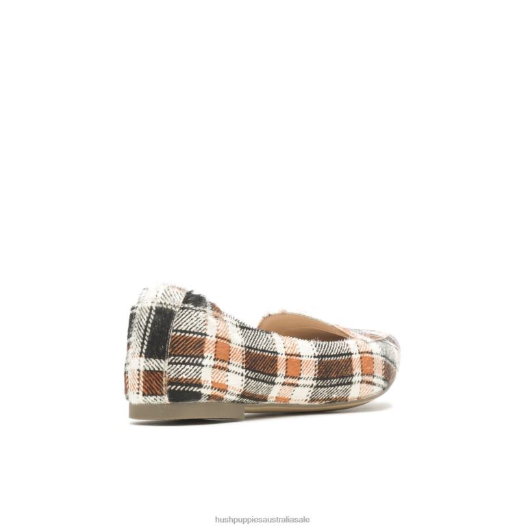 Retro Plaid Hazel Pointe Flat Women Hush Puppies Flat Shoes F264D61