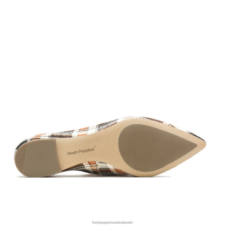 Retro Plaid Hazel Pointe Flat Women Hush Puppies Flat Shoes F264D61