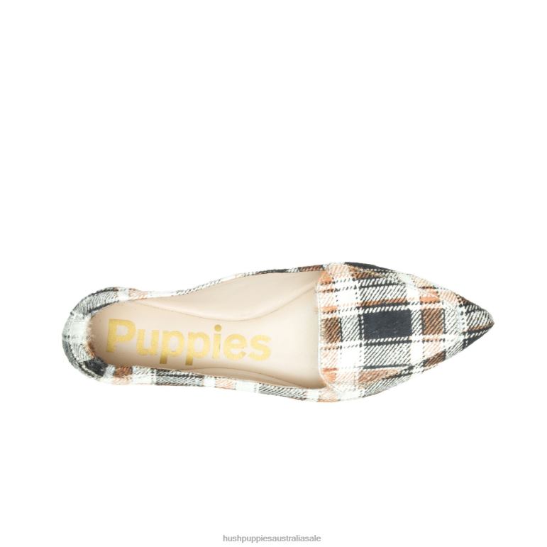 Retro Plaid Hazel Pointe Flat Women Hush Puppies Flat Shoes F264D61