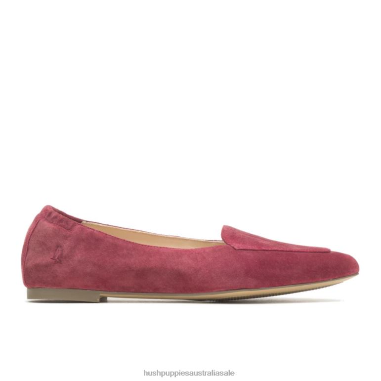 Rhubarb Red Hazel Pointe Flat Women Hush Puppies Flat Shoes F264D53