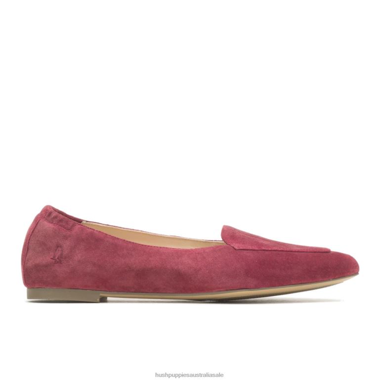 Rhubarb Red Hazel Pointe Flat Women Hush Puppies Flat Shoes F264D53