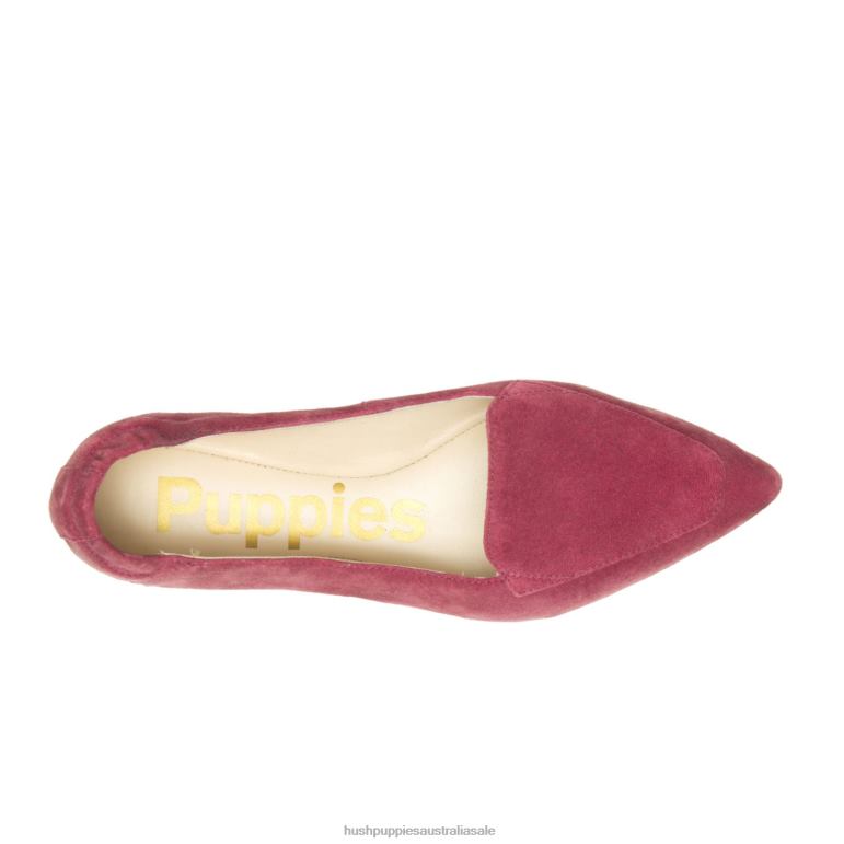 Rhubarb Red Hazel Pointe Flat Women Hush Puppies Flat Shoes F264D53