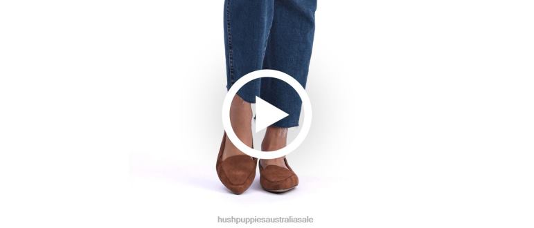 Rust Suede Hazel Pointe Flat Women Hush Puppies Flat Shoes F264D68