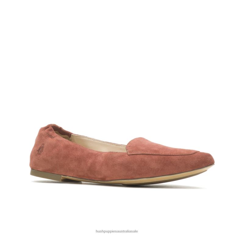 Rust Suede Hazel Pointe Flat Women Hush Puppies Flat Shoes F264D68