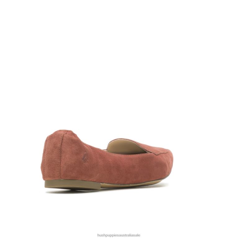 Rust Suede Hazel Pointe Flat Women Hush Puppies Flat Shoes F264D68