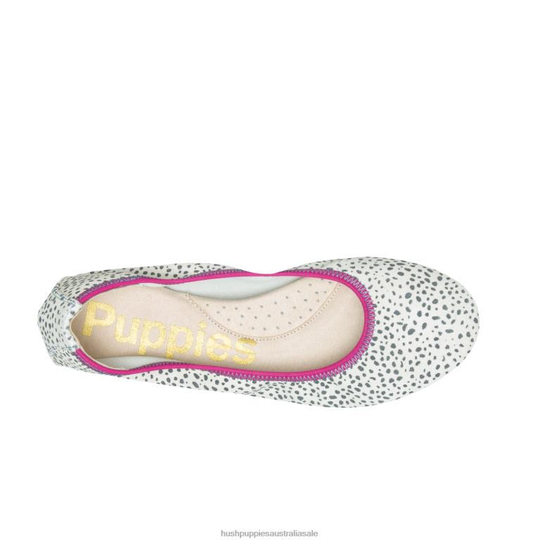 Snow Leopard Suede Chaste Ballet Flat 2 Women Hush Puppies Ballet Flat F264D82