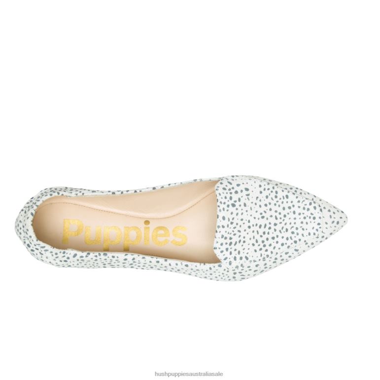 Snow Leopard Suede Hazel Pointe Flat Women Hush Puppies Flat Shoes F264D69
