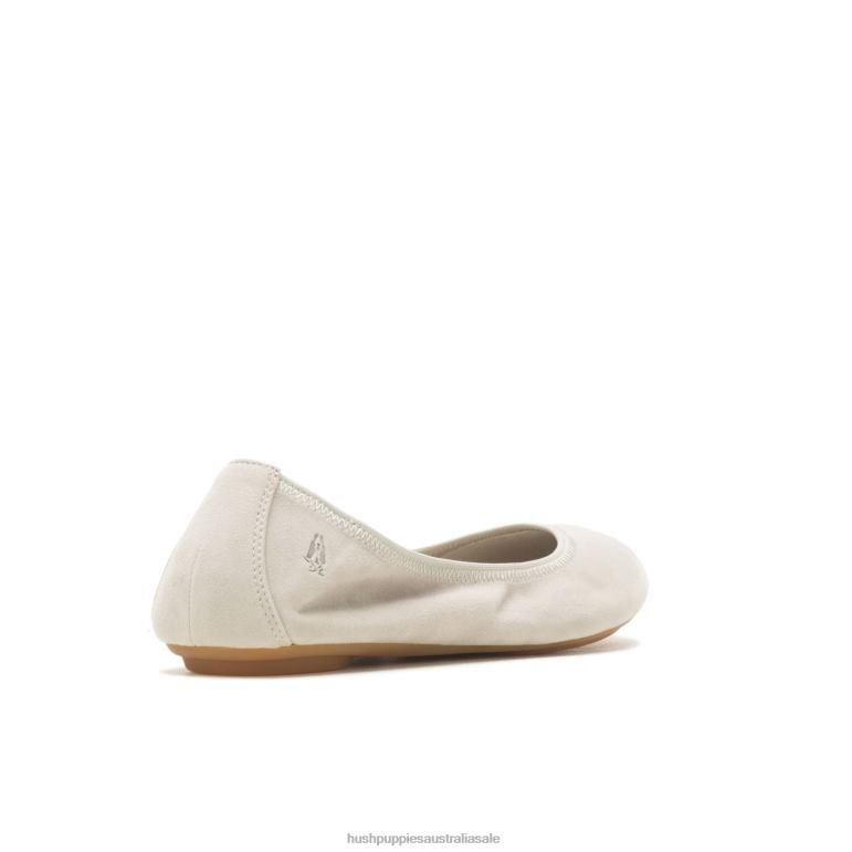 Soft Grey Suede Chaste Ballet Flat 2 Women Hush Puppies Ballet Flat F264D83