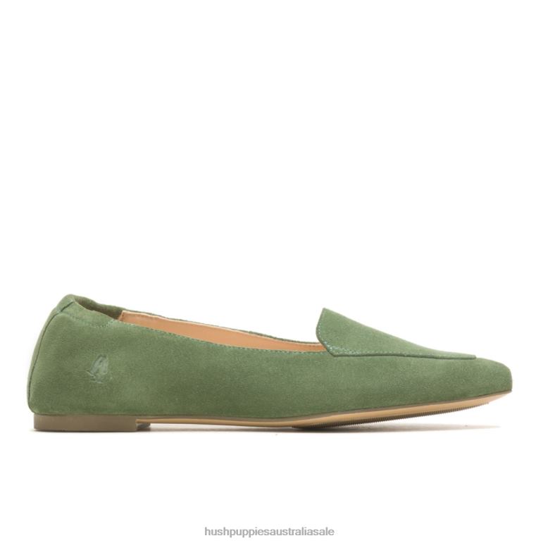 Soft Sage Suede Hazel Pointe Flat Women Hush Puppies Flat Shoes F264D58