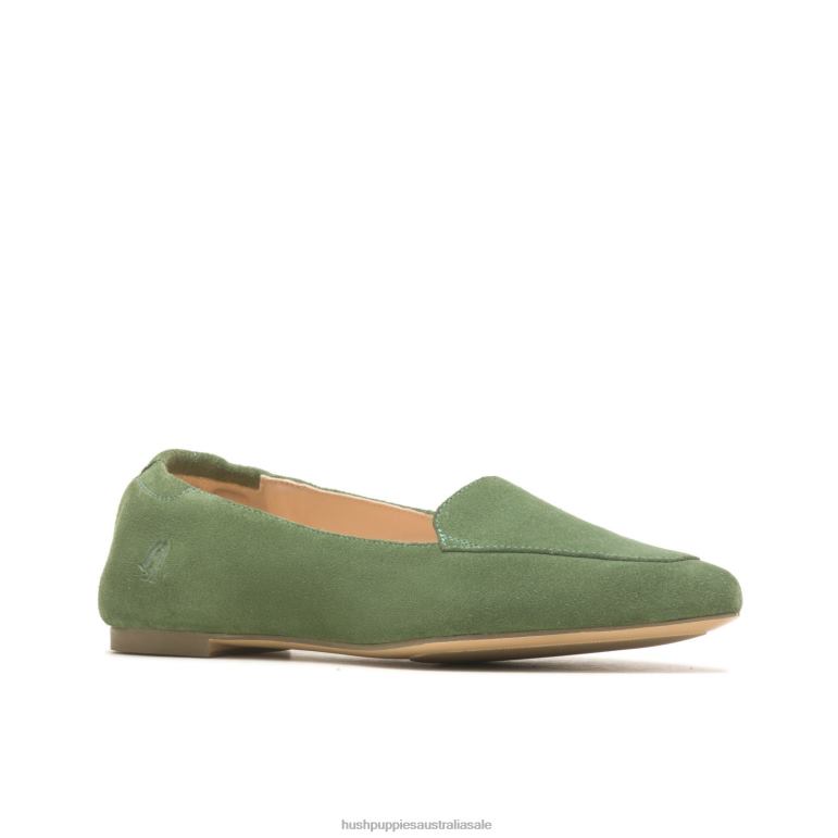 Soft Sage Suede Hazel Pointe Flat Women Hush Puppies Flat Shoes F264D58
