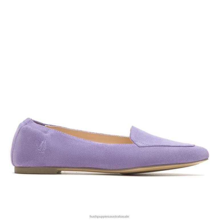 Taffy Purple Suede Hazel Pointe Flat Women Hush Puppies Flat Shoes F264D51