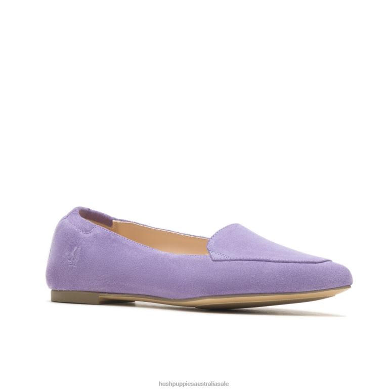 Taffy Purple Suede Hazel Pointe Flat Women Hush Puppies Flat Shoes F264D51