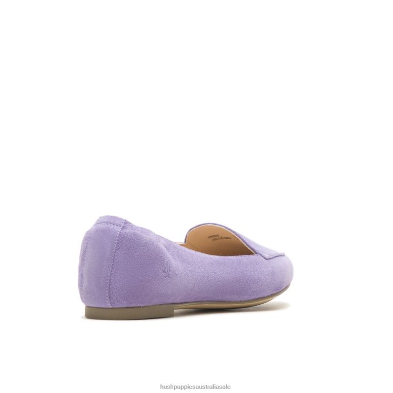 Taffy Purple Suede Hazel Pointe Flat Women Hush Puppies Flat Shoes F264D51
