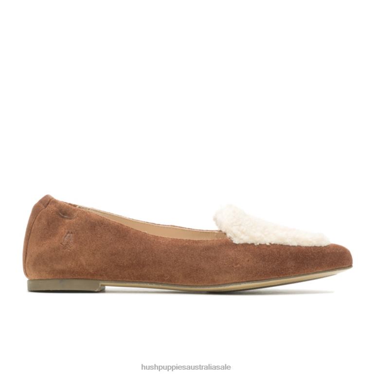 Tan Suede Hazel Pointe Flat Women Hush Puppies Flat Shoes F264D66