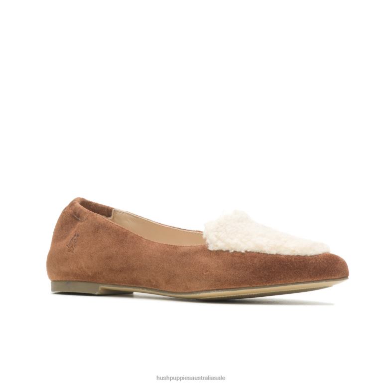 Tan Suede Hazel Pointe Flat Women Hush Puppies Flat Shoes F264D66