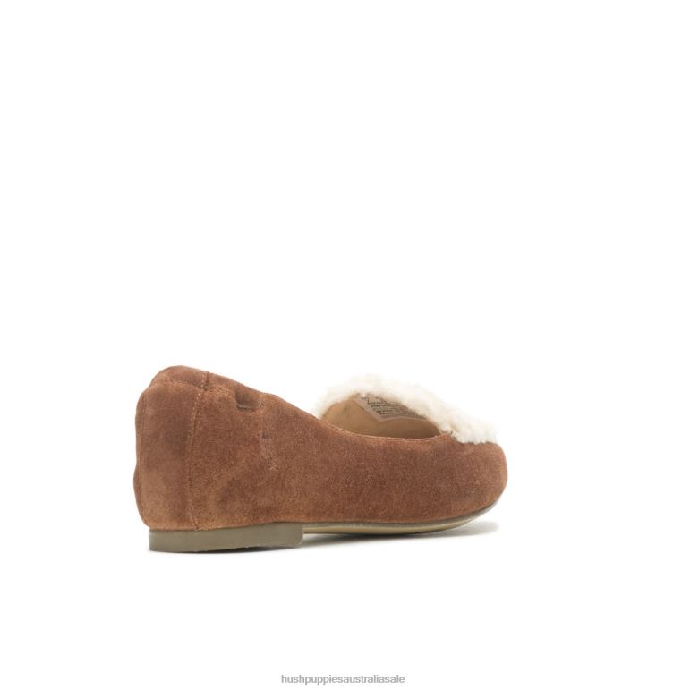 Tan Suede Hazel Pointe Flat Women Hush Puppies Flat Shoes F264D66