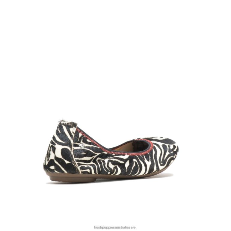 Zebra Calf Hair Chaste Ballet Flat Women Hush Puppies Ballet Flat F264D85