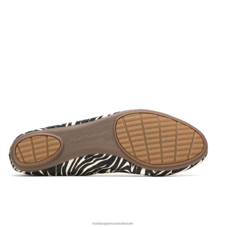 Zebra Calf Hair Chaste Ballet Flat Women Hush Puppies Ballet Flat F264D85