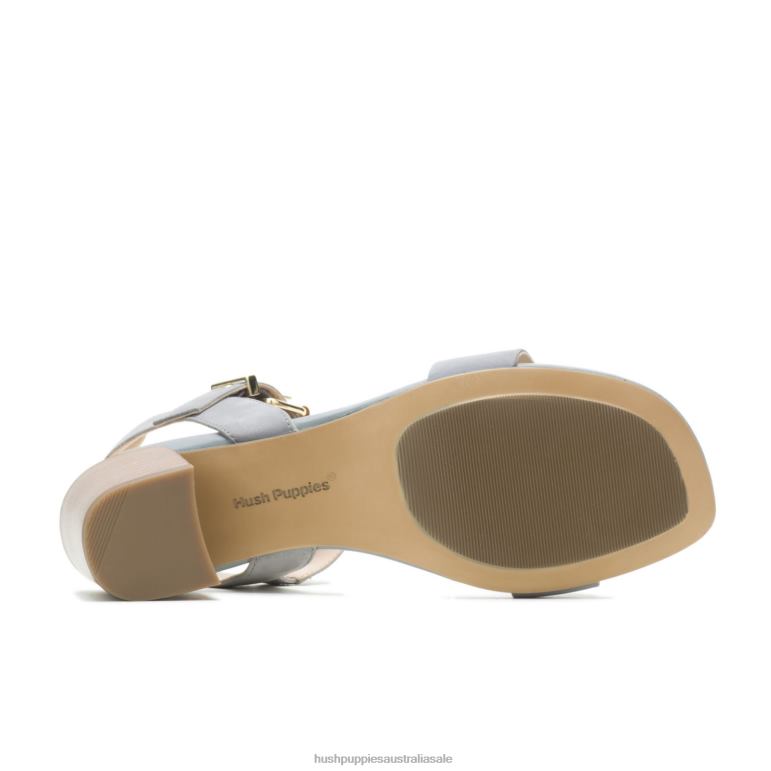 Cool Grey Nubuck Leila Quarter Strap Sandal Women Hush Puppies Heels F264D32