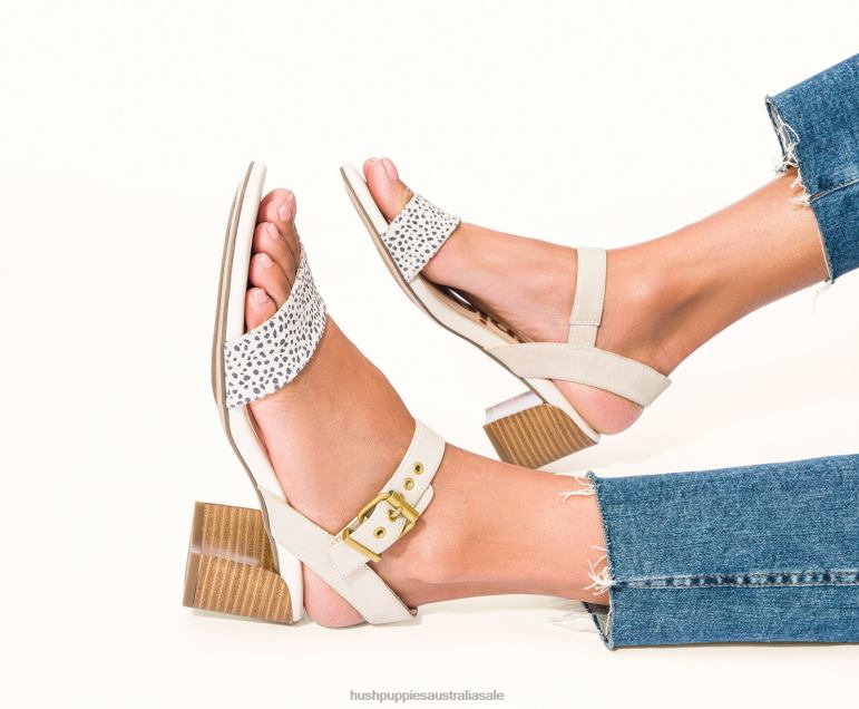 Desert Tan Nubuck Leila Quarter Strap Sandal Women Hush Puppies Heels F264D33