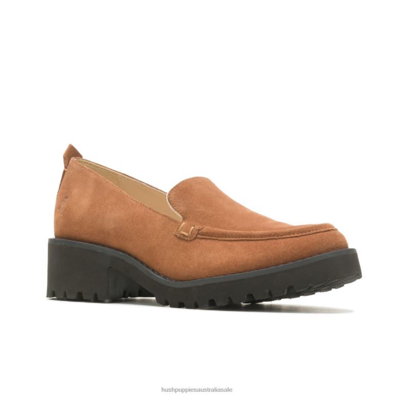 Dark Chestnut Suede Lucy Loafer Women Hush Puppies Loafer F264D42