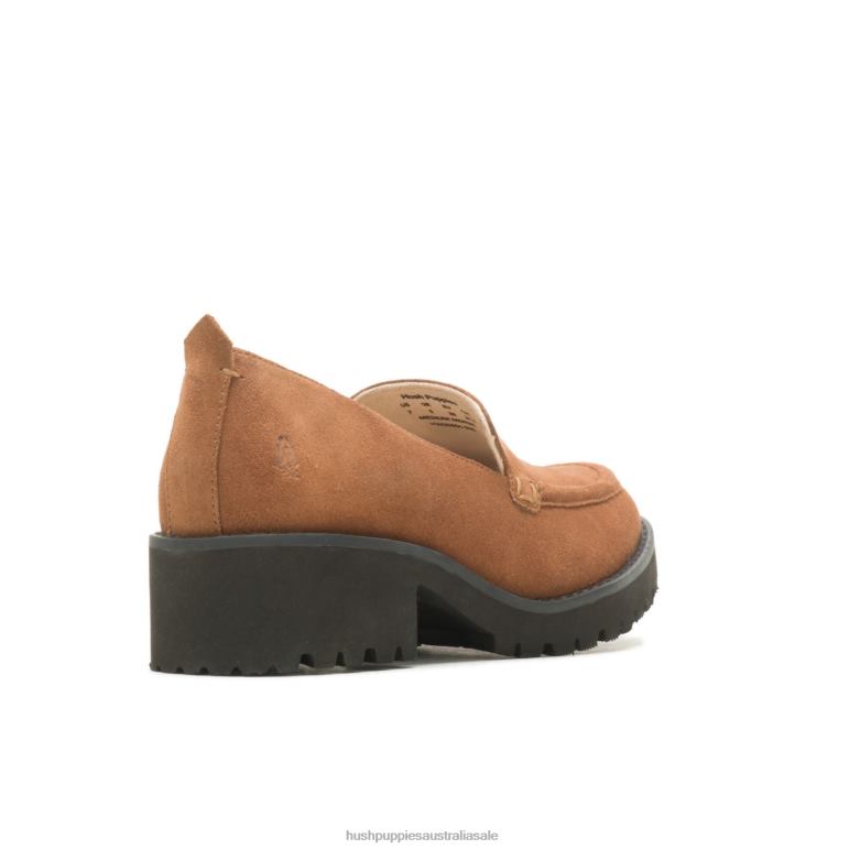 Dark Chestnut Suede Lucy Loafer Women Hush Puppies Loafer F264D42