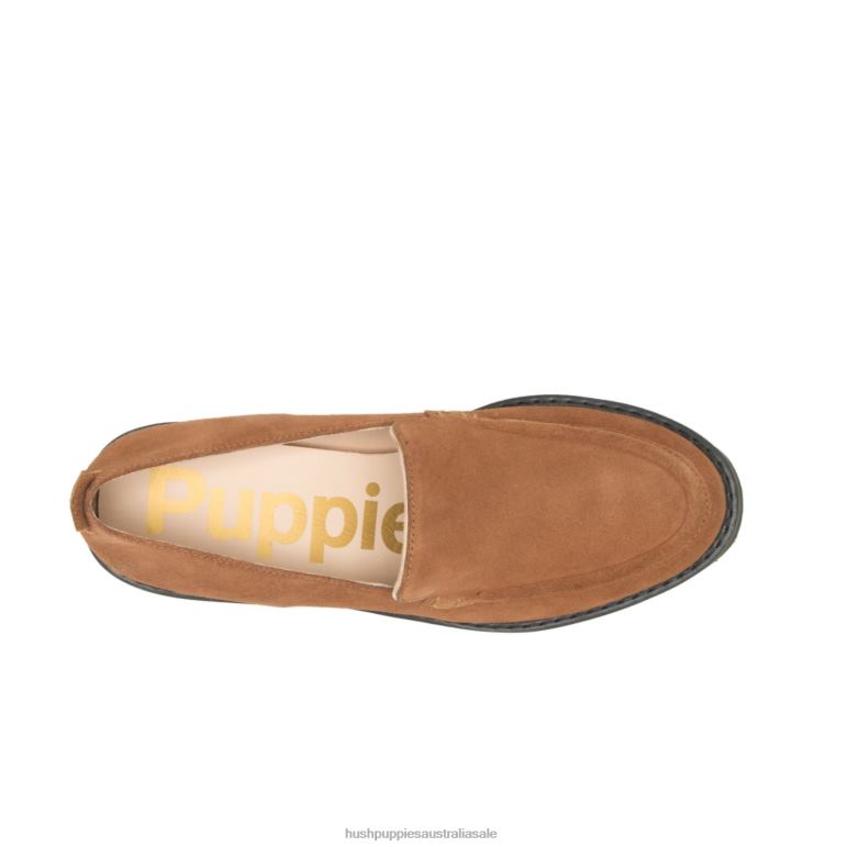 Dark Chestnut Suede Lucy Loafer Women Hush Puppies Loafer F264D42
