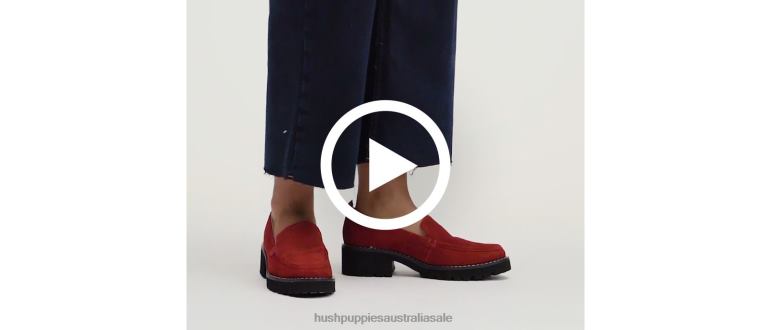 Dark Chestnut Suede Lucy Loafer Women Hush Puppies Loafer F264D42
