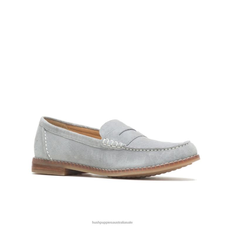 Frost Grey Suede Wren Loafer Women Hush Puppies Loafer F264D43