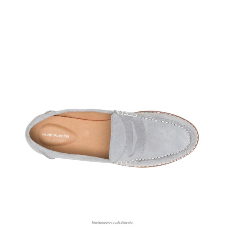 Frost Grey Suede Wren Loafer Women Hush Puppies Loafer F264D43