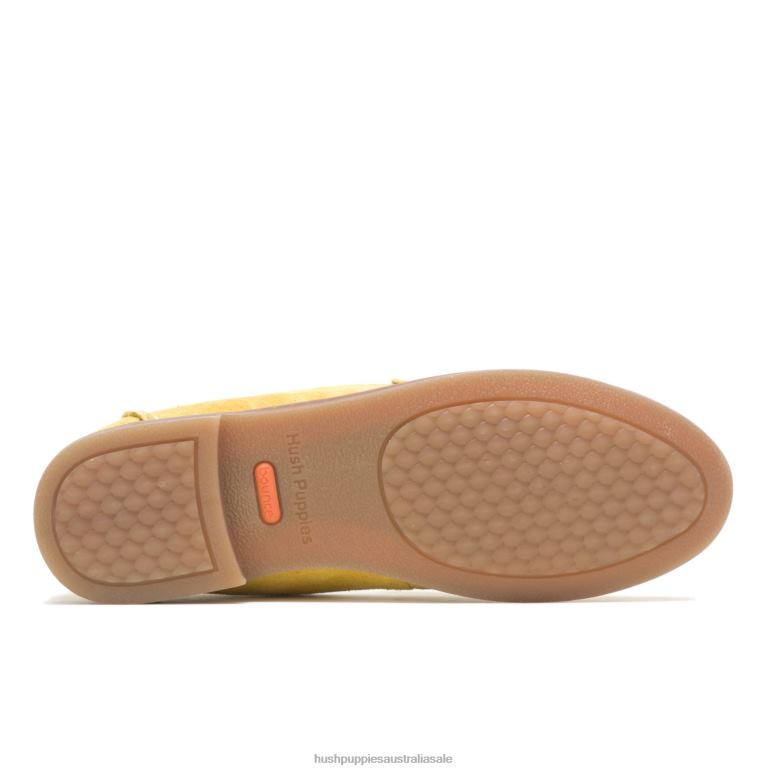 Lemon Curry Suede Wren Loafer Women Hush Puppies Loafer F264D44