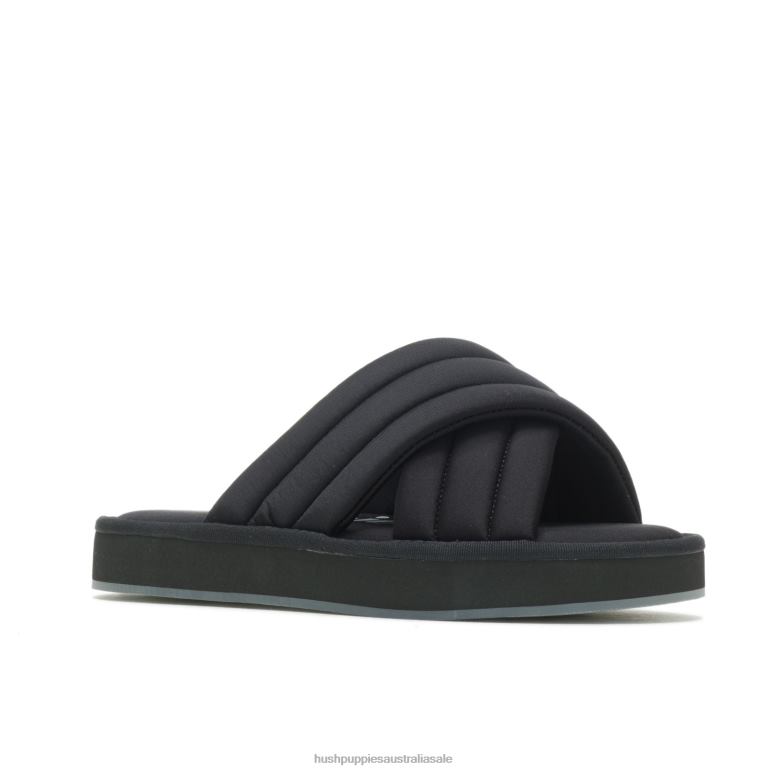 Bold Black Sunshine Slide Sandal Women Hush Puppies Sandal F264D25