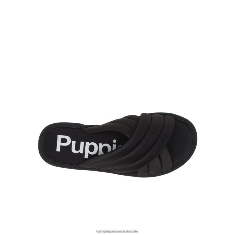 Bold Black Sunshine Slide Sandal Women Hush Puppies Sandal F264D25