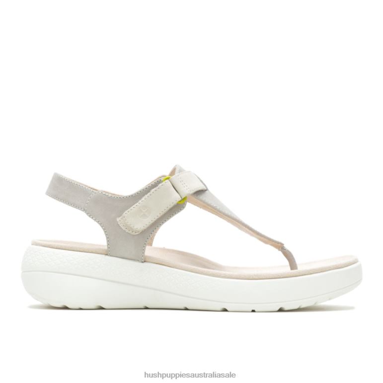 Cool Grey Nubuck Breathe Toepost Sandal Women Hush Puppies Sandal F264D36