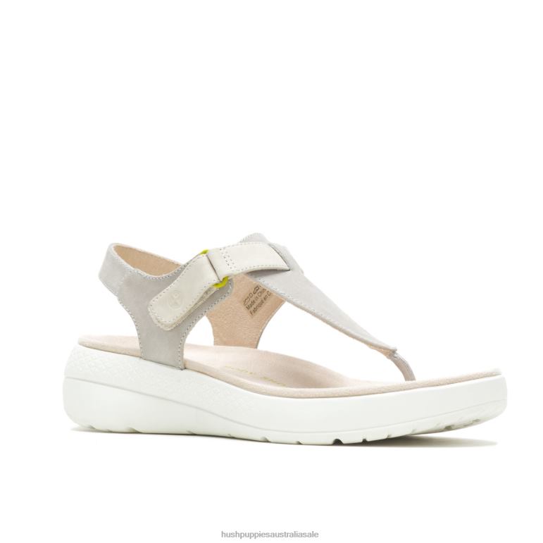 Cool Grey Nubuck Breathe Toepost Sandal Women Hush Puppies Sandal F264D36