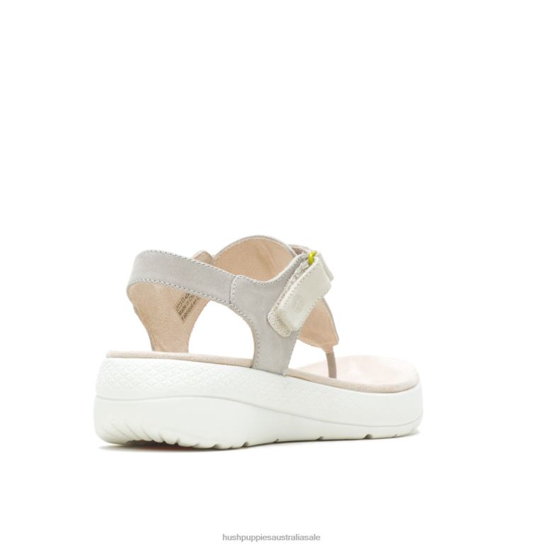 Cool Grey Nubuck Breathe Toepost Sandal Women Hush Puppies Sandal F264D36