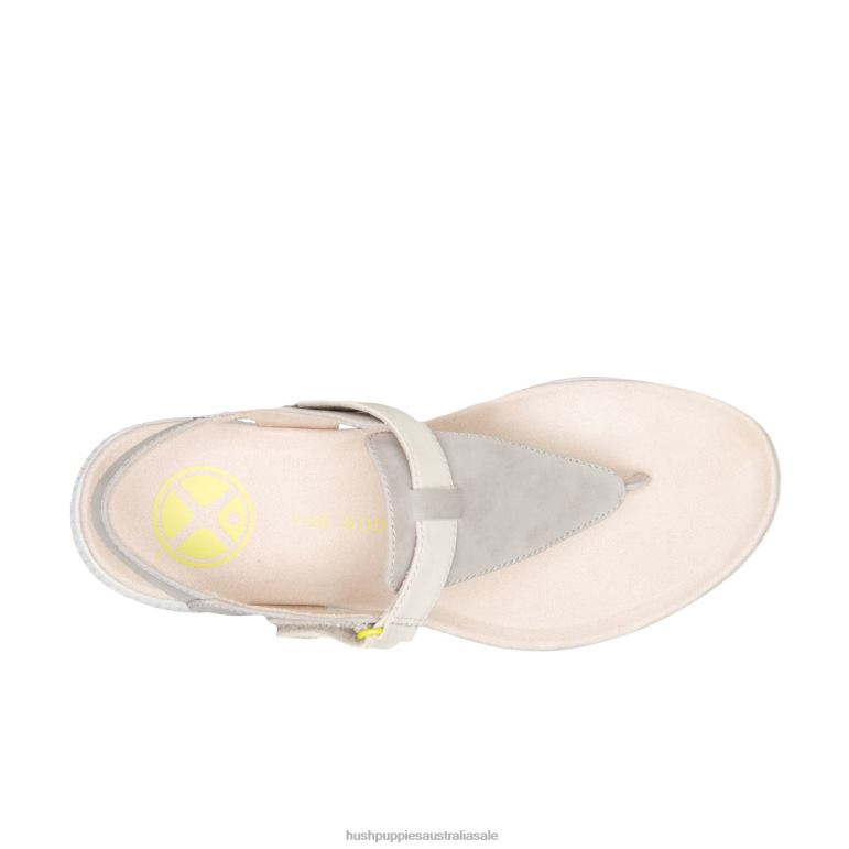 Cool Grey Nubuck Breathe Toepost Sandal Women Hush Puppies Sandal F264D36