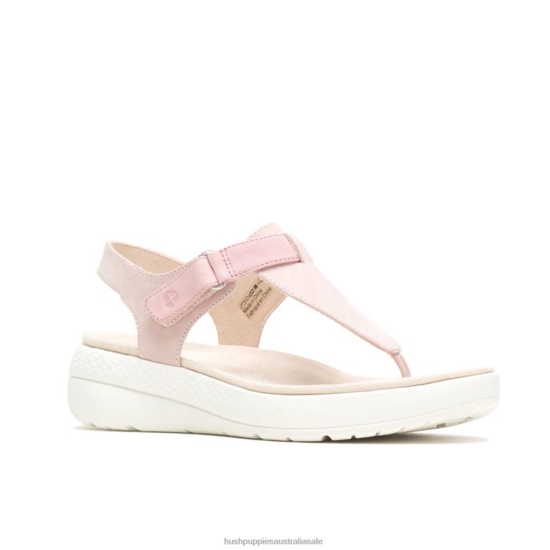 Dusty Pink Nubuck Breathe Toepost Sandal Women Hush Puppies Sandal F264D38
