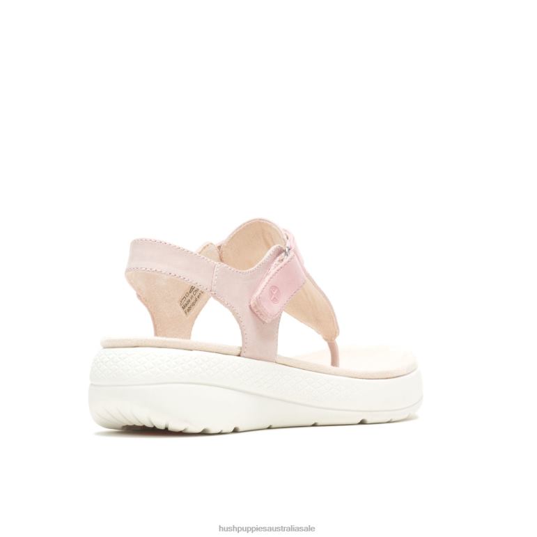 Dusty Pink Nubuck Breathe Toepost Sandal Women Hush Puppies Sandal F264D38