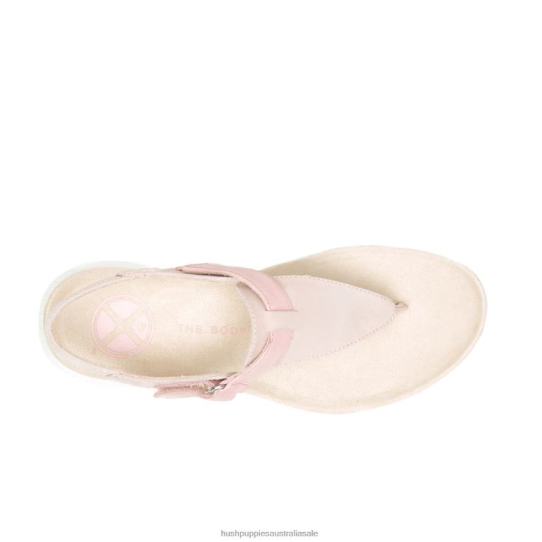 Dusty Pink Nubuck Breathe Toepost Sandal Women Hush Puppies Sandal F264D38