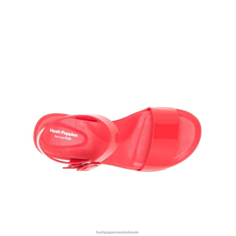 Fiesta Red Brite Jells Quarter Strap Sandal Women Hush Puppies Sandal F264D2