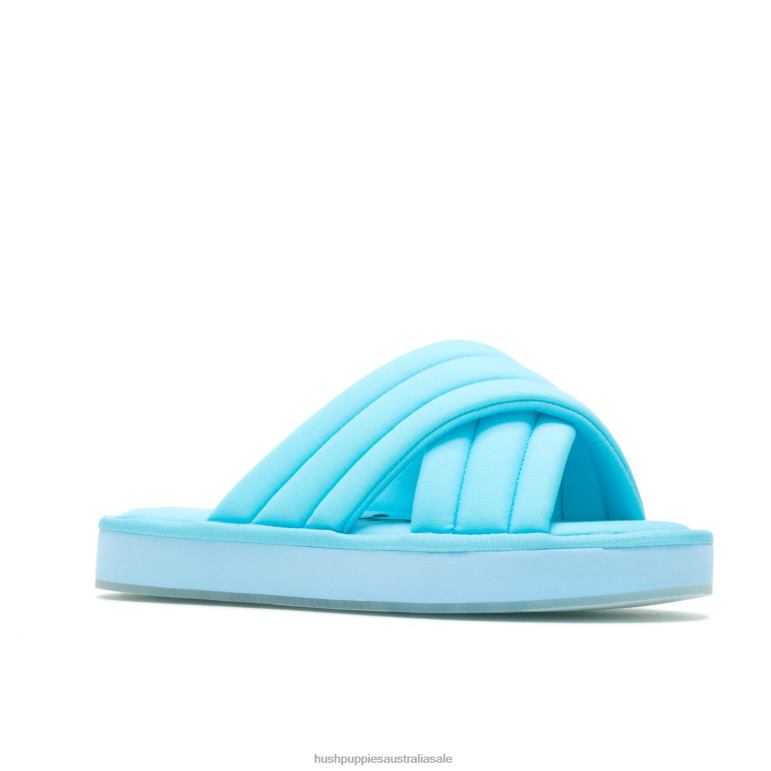 Maui Blue Sunshine Slide Sandal Women Hush Puppies Sandal F264D27