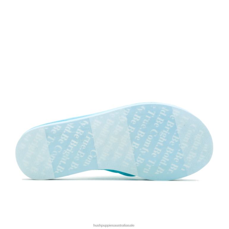Maui Blue Sunshine Slide Sandal Women Hush Puppies Sandal F264D27