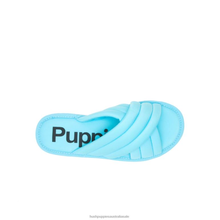 Maui Blue Sunshine Slide Sandal Women Hush Puppies Sandal F264D27