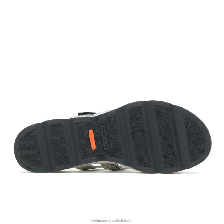 Snake Leather/Black Andi Slide Sandal Women Hush Puppies Sandal F264D39