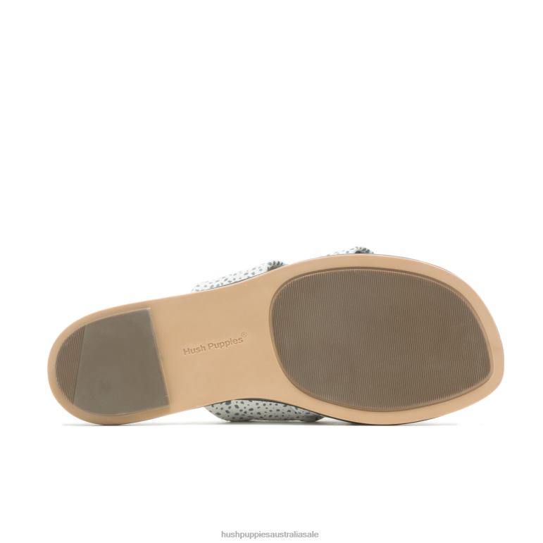 Snow Leopard Suede Emily Slide Sandal Women Hush Puppies Sandal F264D3